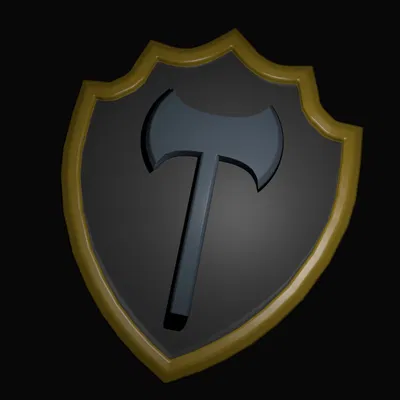 Khiên Chiến Binh Kèm Rìu