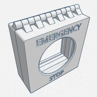 Vỏ Chắn Nút Dừng Khẩn Cấp Treo Tường (Nửa Kín)