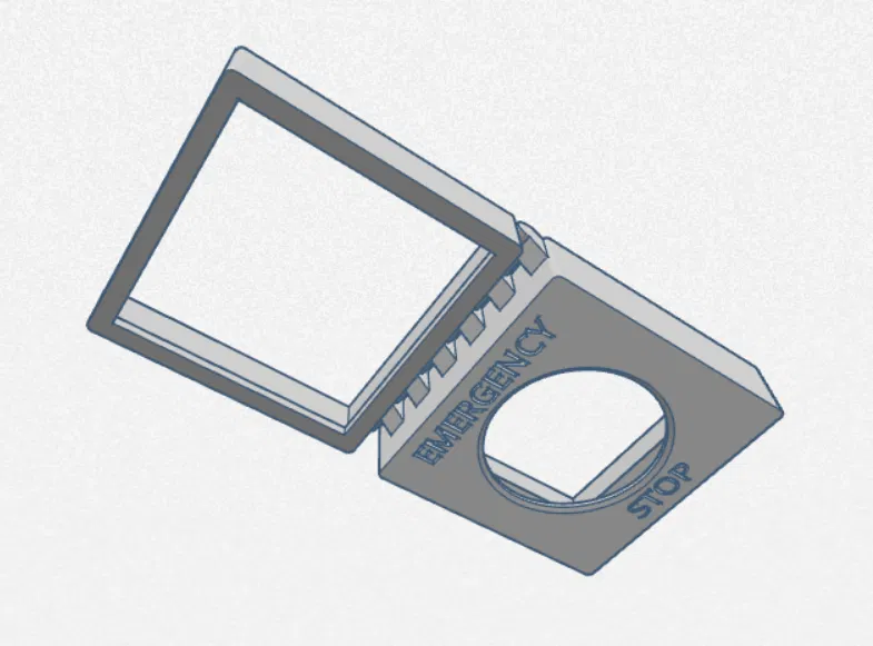 Vỏ Chắn Nút Dừng Khẩn Cấp Treo Tường (Nửa Kín) - Image 4