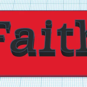 Chữ "Faith" Trang Trí Nhà Cửa