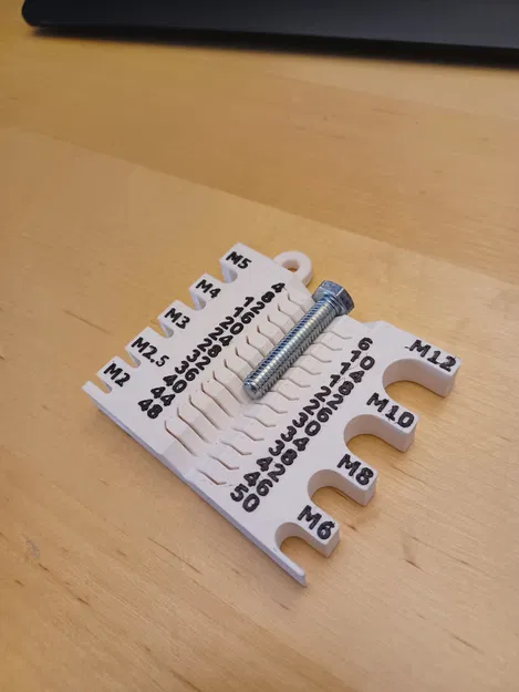 Thước đo vít ngắn gọn M2-M12 - Image 1