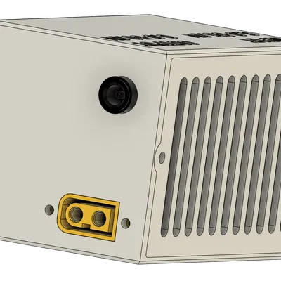 Vỏ nguồn XY5005E/XY5008E có đầu nối XT60 và jack DC