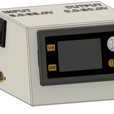 Vỏ nguồn XY5005E/XY5008E có đầu nối XT60 và jack DC