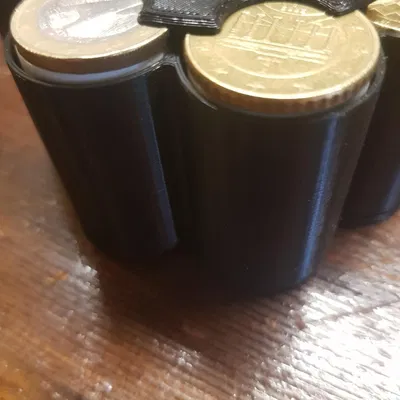 Hộp Đựng Tiền Xu EURO Có Cơ Chế Lò Xo