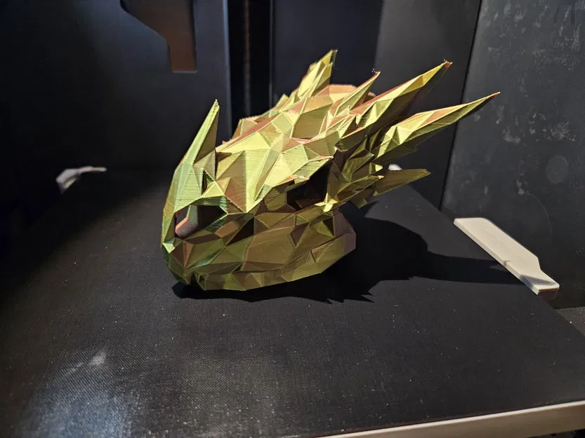 Đầu Rồng Phong Cách Low Poly - Image 2