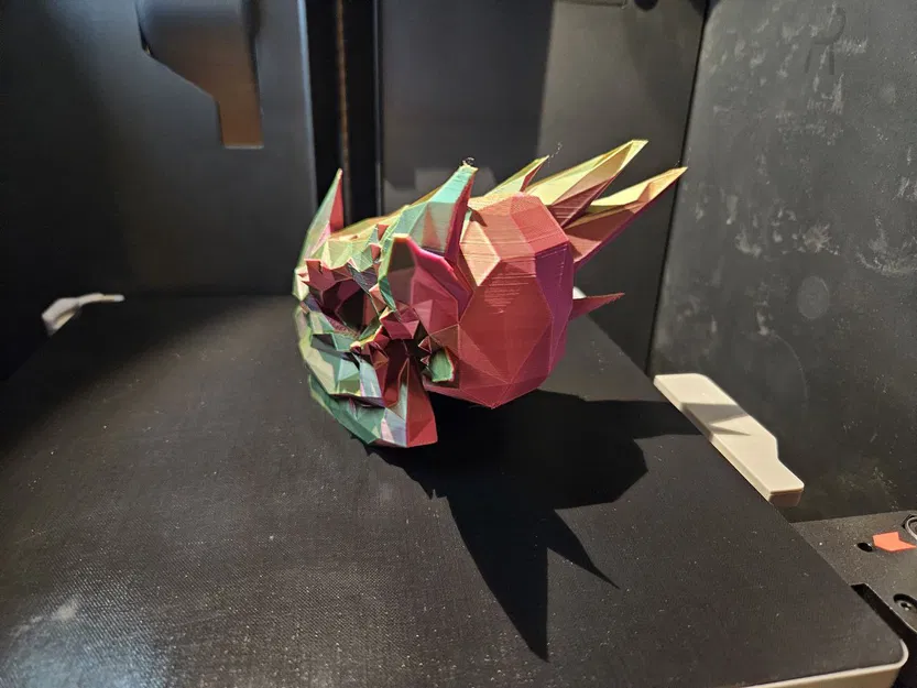 Đầu Rồng Phong Cách Low Poly - Image 3