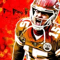 Hueforge - Patrick Mahomes Chân dung - Đội Kansas City Chiefs - Thumbnail 2