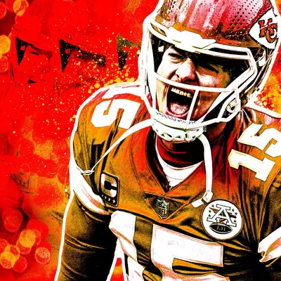 Hueforge - Patrick Mahomes Chân dung - Đội Kansas City Chiefs