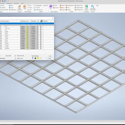 Khuôn mẫu Gridfinity cho Autodesk Inventor