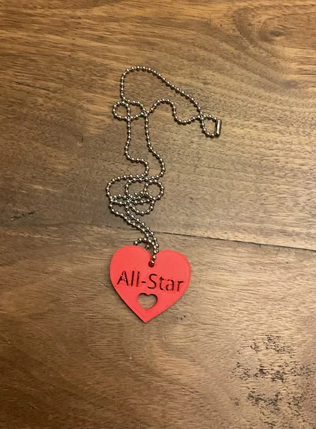 Trái tim All-Star cho Balo/Dây chuyền/Móc khóa - Image 1