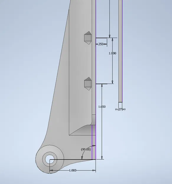 Ngàm đỡ hộc tủ con lăn đơn - Image 4