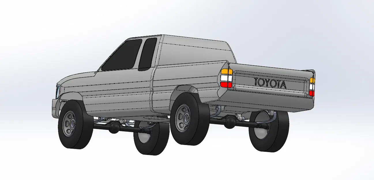 Mô hình Tỷ lệ Toyota Hilux Pickup 1991 Cabin Mở rộng (1:14) - Image 14
