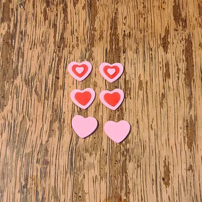 Bông Tai Trái Tim Nổi