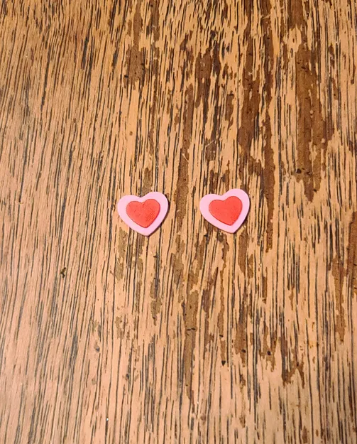 Bông Tai Trái Tim Nổi - Image 3