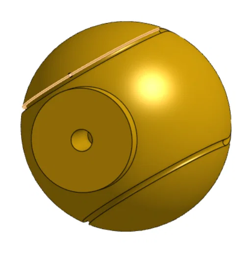 Đỉnh Cúp Hình Trái Bóng Tennis - Image 2