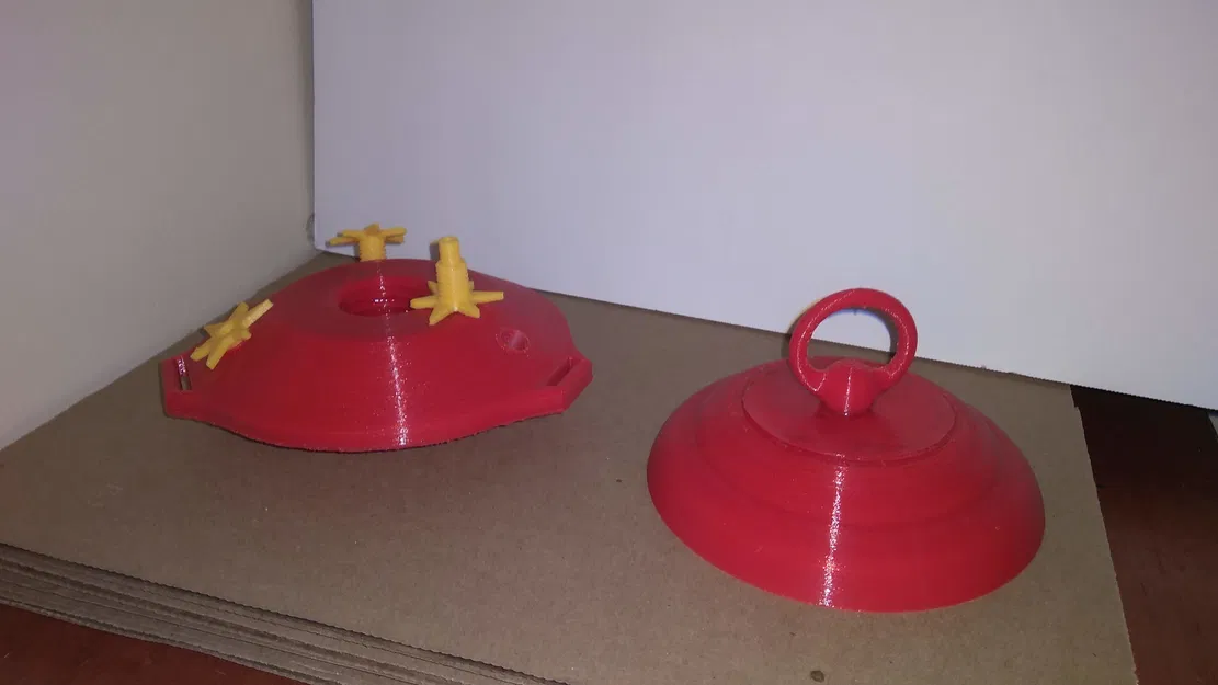 Máng Ăn Chim Ruồi Kèm Hoa - Image 3