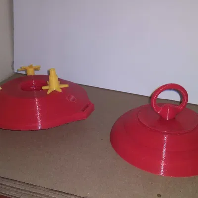 Máng Ăn Chim Ruồi Kèm Hoa