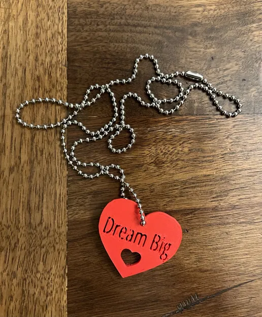 Dây chuyền, Ba lô, Móc khóa "Dream Big" cho Lễ Tình Nhân - Image 1
