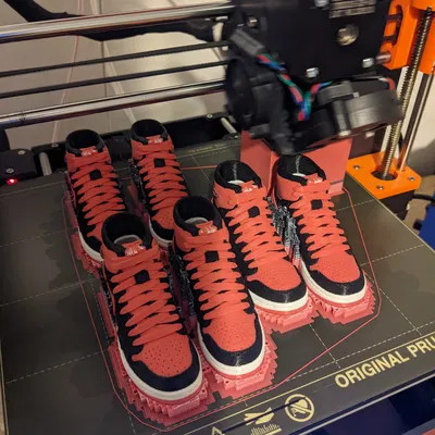 Mẫu In Nike Air Jordan 1 Bred Đa Sắc