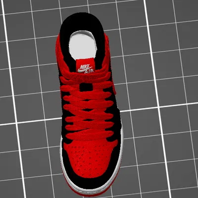 Mẫu In Nike Air Jordan 1 Bred Đa Sắc