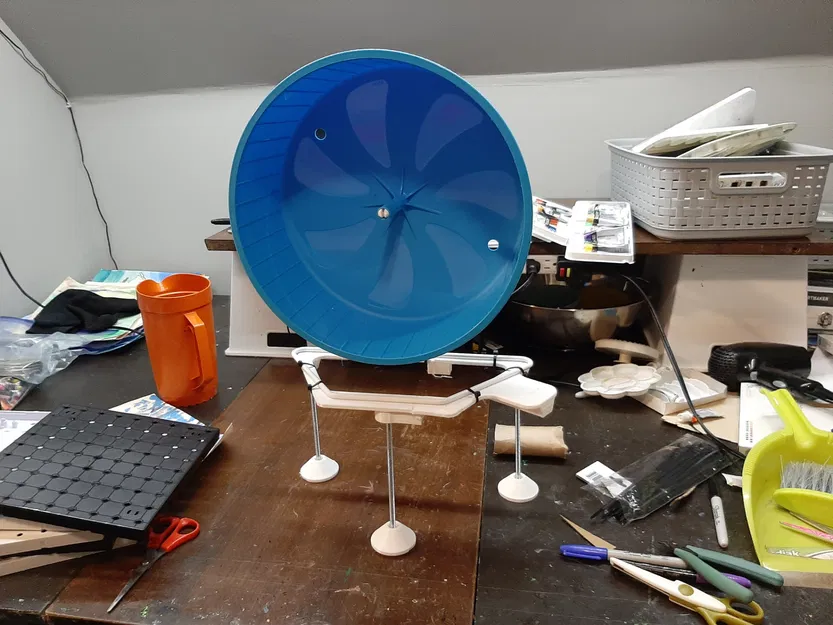 Chân đế bánh xe hamster 12' - Image 1