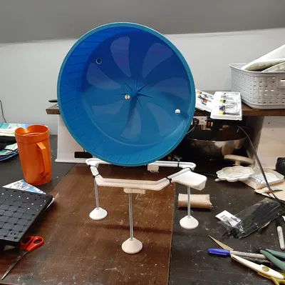 Chân đế bánh xe hamster 12'