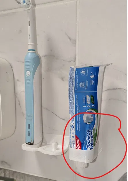 Giá treo kem đánh răng tối giản gắn tường - Image 2