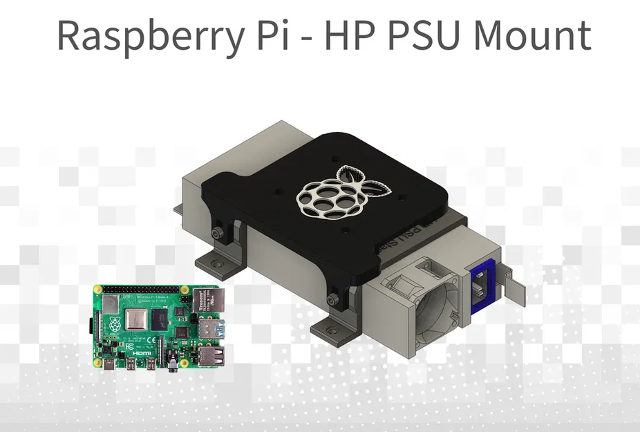 Giá đỡ nguồn HP cho Raspberry Pi - Image 1