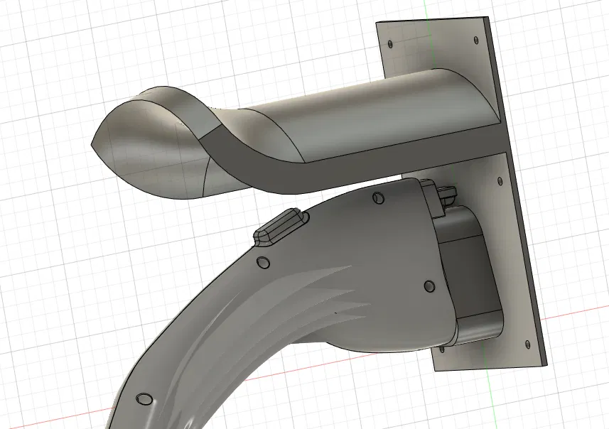 Giá treo tường CCS 1 có Nắp và Quản lý Cáp - Image 1