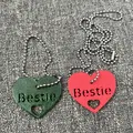 Móc khóa/Vòng cổ/Ba lô trái tim Bestie - Thumbnail 2