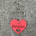 Móc khóa/Vòng cổ/Ba lô trái tim Bestie - Thumbnail 4