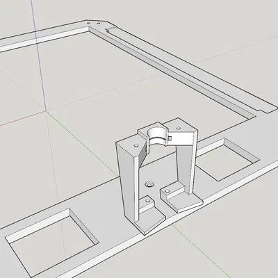 Giá Đỡ Dây Cáp Sau Cho Ender-7 V2 (Không phụ thuộc vỏ che)