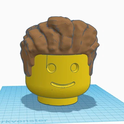 Tóc cho Minifigure kiểu Lego cỡ lớn (tỷ lệ 10:1)