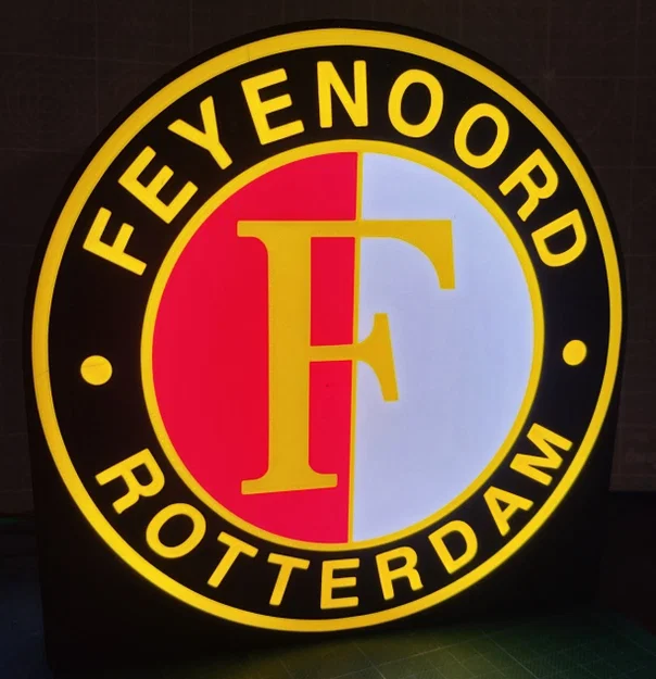 Hộp Đèn Logo Feyenoord Để Bàn - Image 1