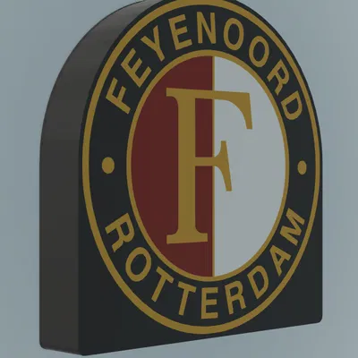 Hộp Đèn Logo Feyenoord Để Bàn