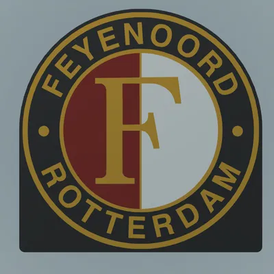 Hộp Đèn Logo Feyenoord Để Bàn