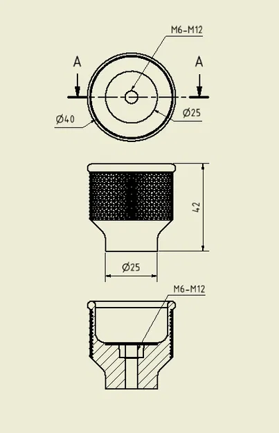 Tay Nắm Vặn / Knurled Knob Rändelgriff - Image 4