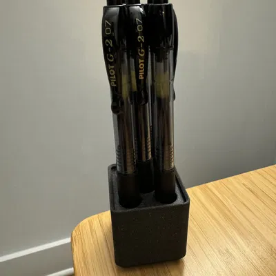 Khuôn Giữ Bút Gridfinity (5 Lỗ 12mm) Cho Bút Pilot G2