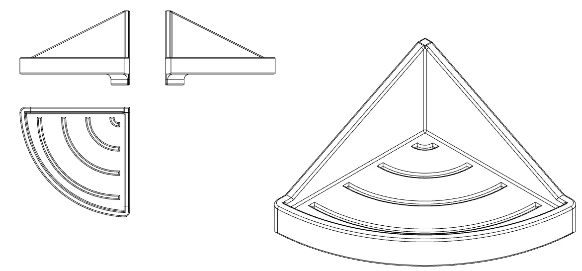Giá Đỡ Góc Phòng Tắm - Image 2