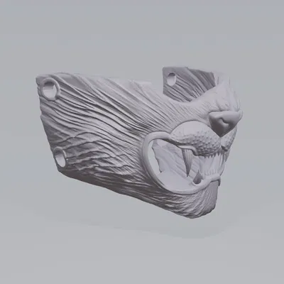 Mặt Nạ Oni Phong Cách Hổ Thiết Kế Số 02