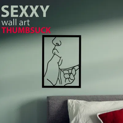 Tranh treo tường "Ngón Tay Mút" gợi cảm