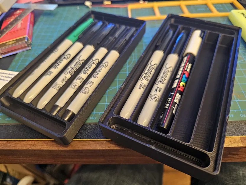 Khay Đựng 5 Bút Sharpie Gridfinity (4x2) - Image 1