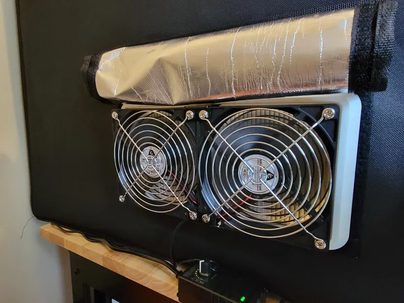 Bộ giữ quạt và lọc (cho thùng máy khóa kéo giá rẻ) - Image 2