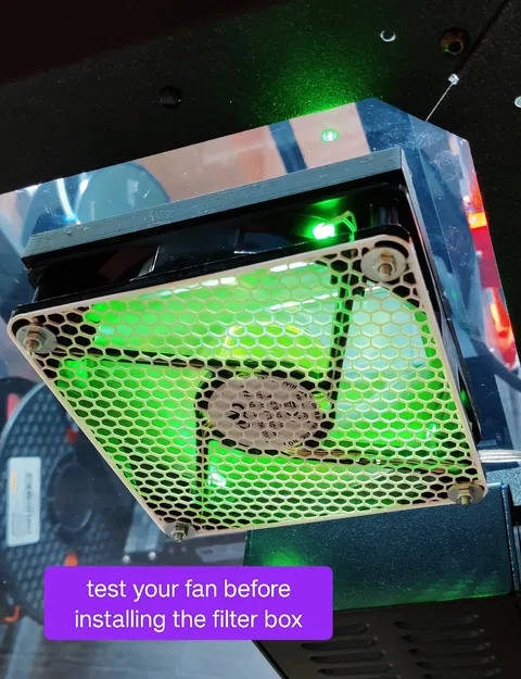 Adapter quạt 120mm và hộp lọc cho PRUSA Enclosure - Image 10