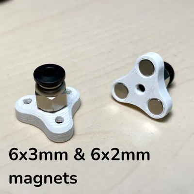 Đầu nối ống PTFE M6/M10 (nam châm) PC4-M6 / PC4-M10 / nam châm 6x2mm & 6x3mm