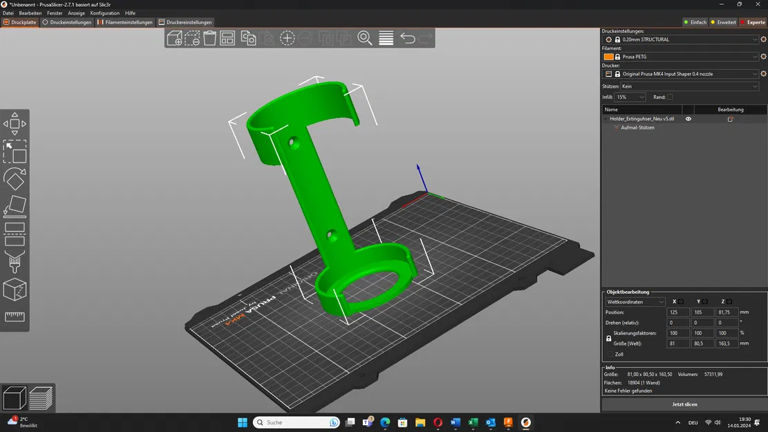Giá đỡ bình chữa cháy mini (1000ml) - Image 5