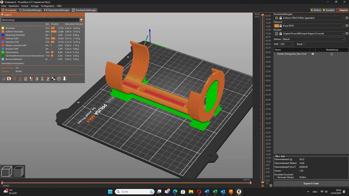 Giá đỡ bình chữa cháy mini (1000ml) - Image 6