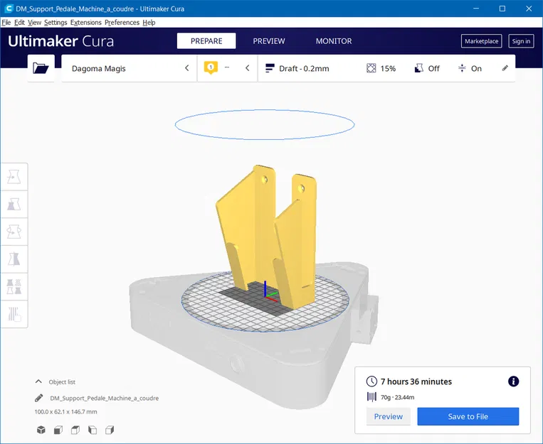 Giá Đỡ Bàn Đạp Máy May - Image 2