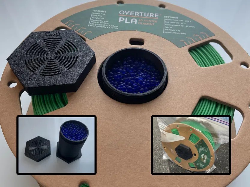 Hộp Đựng Chất Hút Ẩm/Gel Silica Cho Cuộn Dây Filament - Image 1