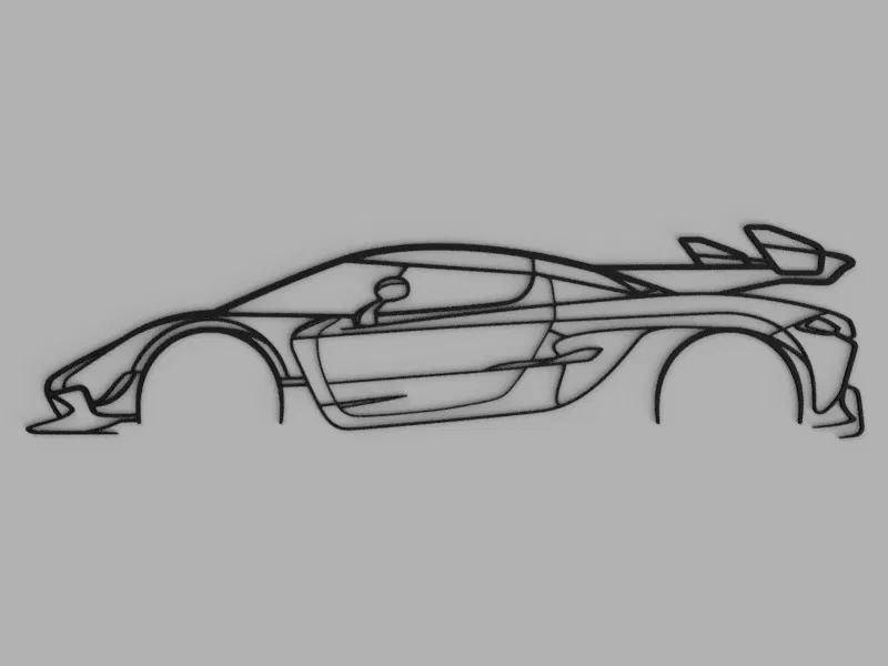 Tranh Tường Silhouette Koenigsegg Jesko - Image 1